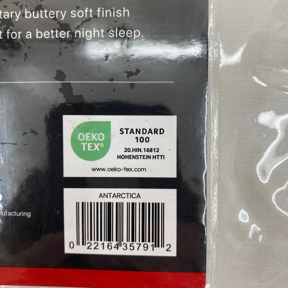 Beautyrest Black Sheet Set Queen Antarctica Gray Liquid Cotton 400TC Deep Pocket